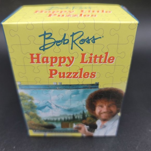 Bob Ross Puzzles Happy Little 360 Pc Landscape Painter Gift Game Set - Picture 3 of 3